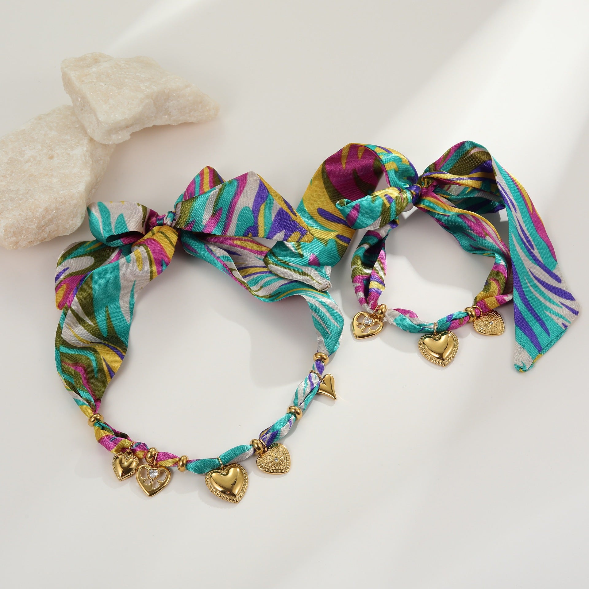 Parure de soie Ophélie